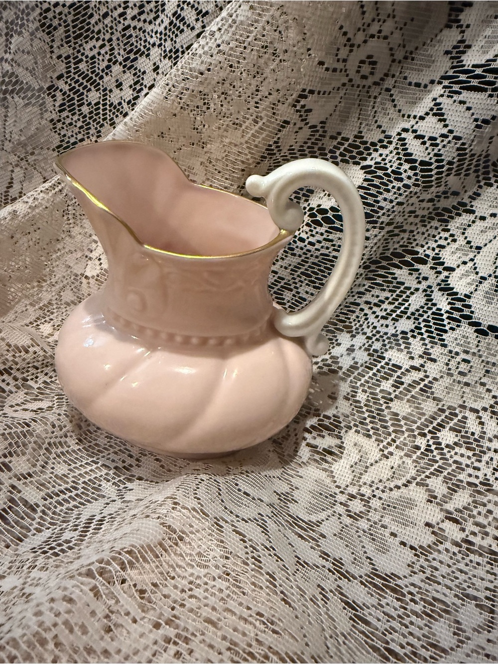 Lenox Colonial Collection pink creamer pitcher